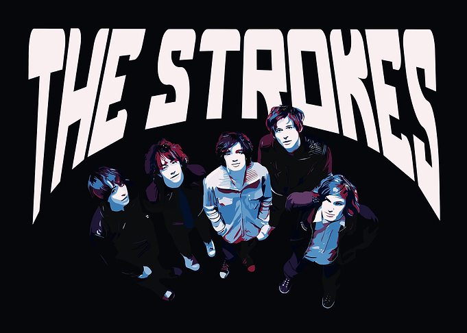 The Strokes band poster art
