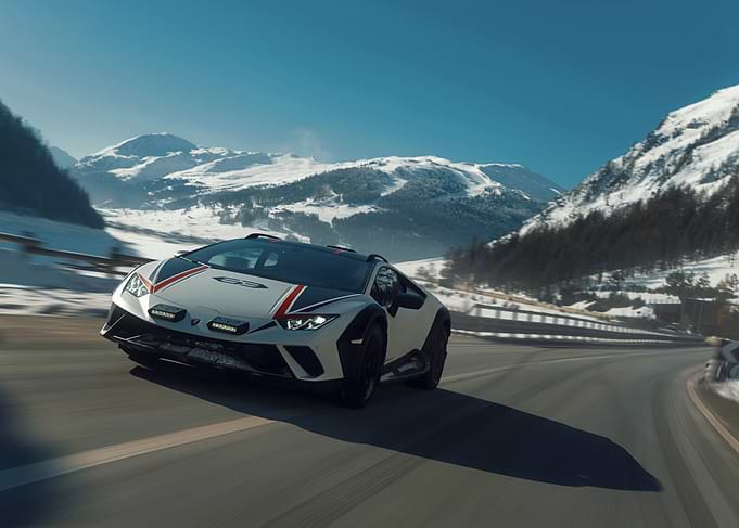 Lamborghini Huracan Sterrato on Mountain Road