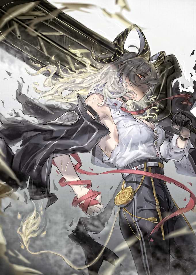 Anime Warrior with Oversized Weapon