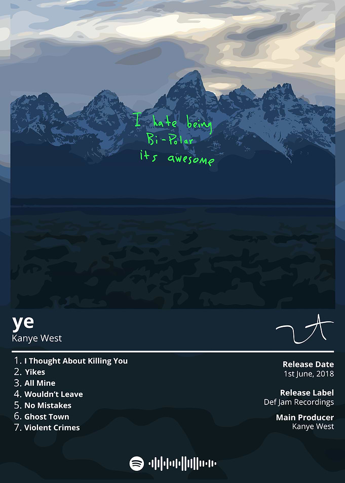 Kanye West ye Album Cover