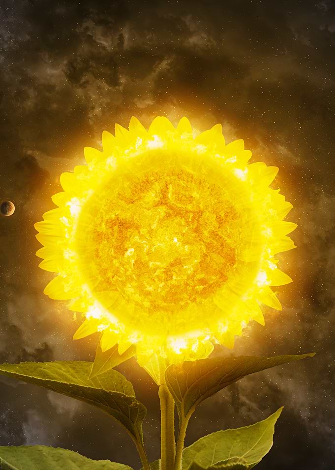 Sunflower Sun in Space