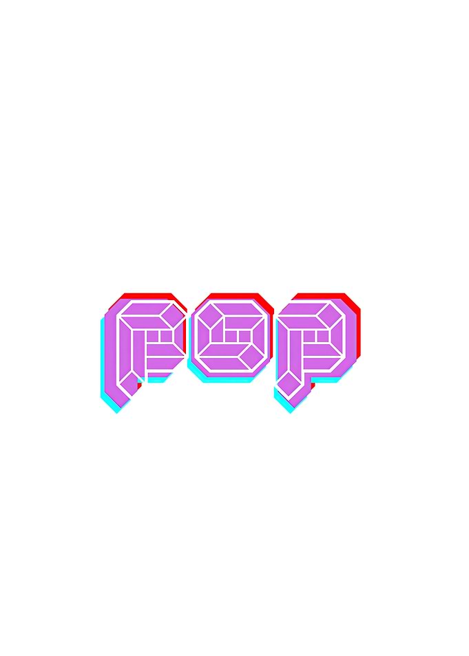 Pop Art Word Design