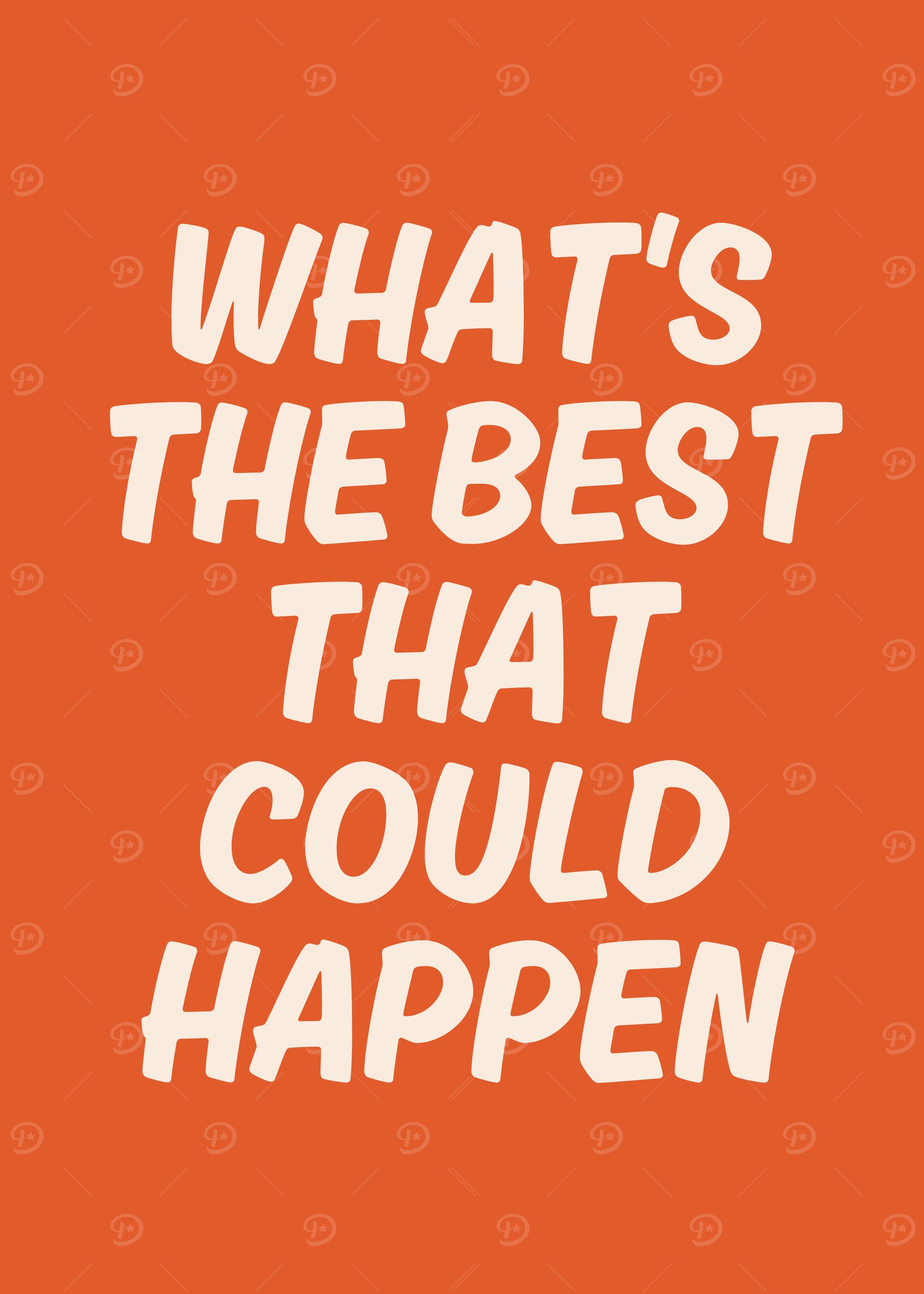 Inspirational Quote on Orange Background