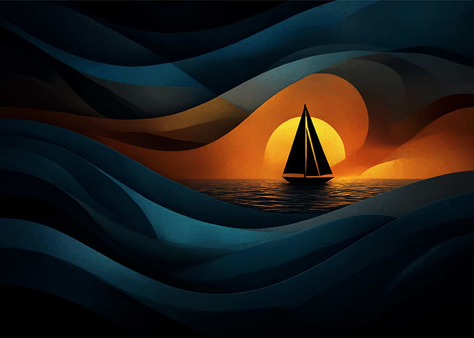 Sailboat at Sunset