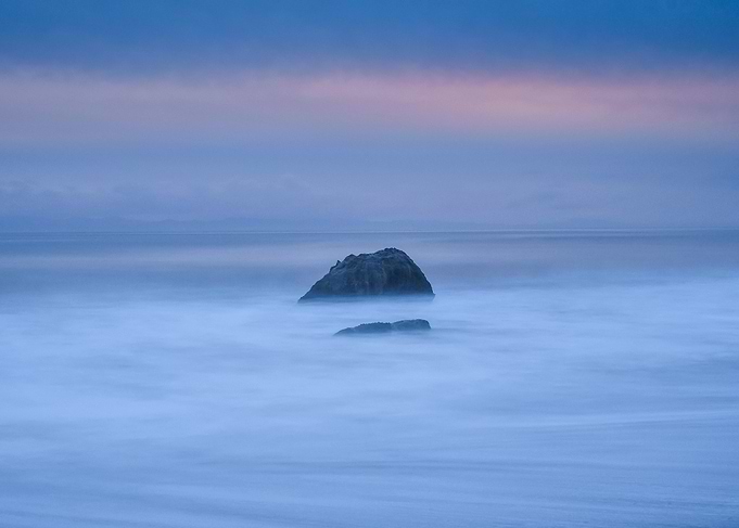 Ocean Rocks at Dusk