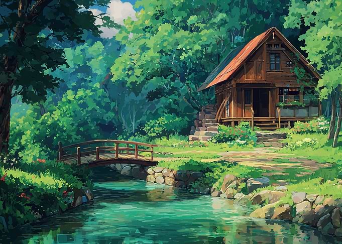 Cabin by the River