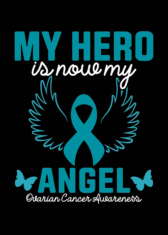 Ovarian Cancer Awareness Angel Hero