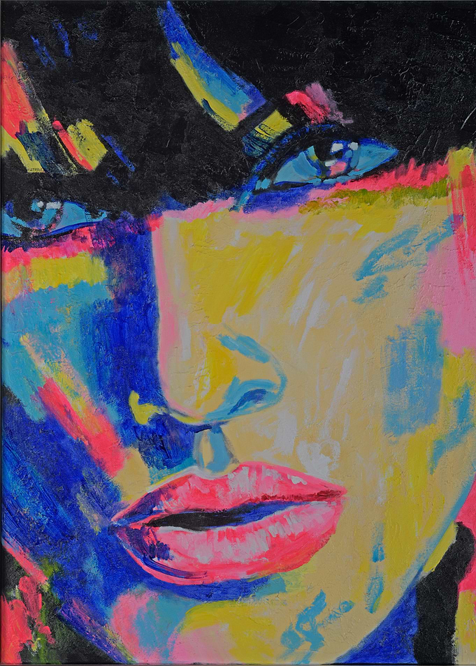 Abstract Portrait Painting