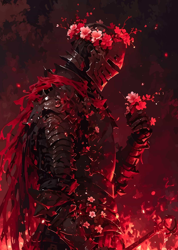Knight with Flowers