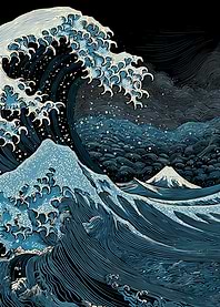 Great Wave off Kanagawa Inspired Art