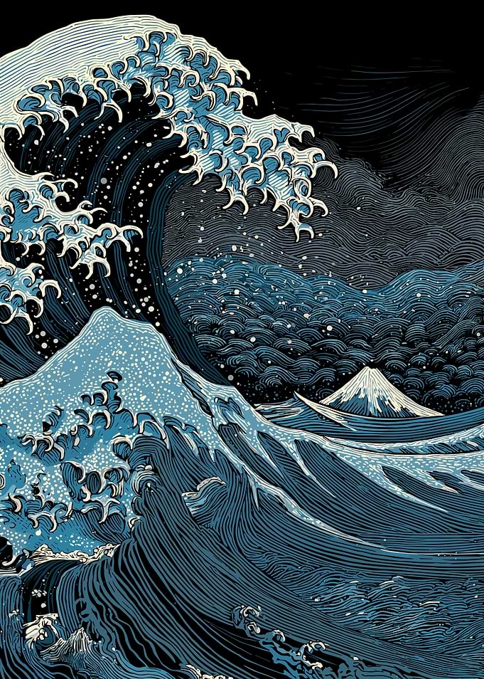 Great Wave off Kanagawa Inspired Art