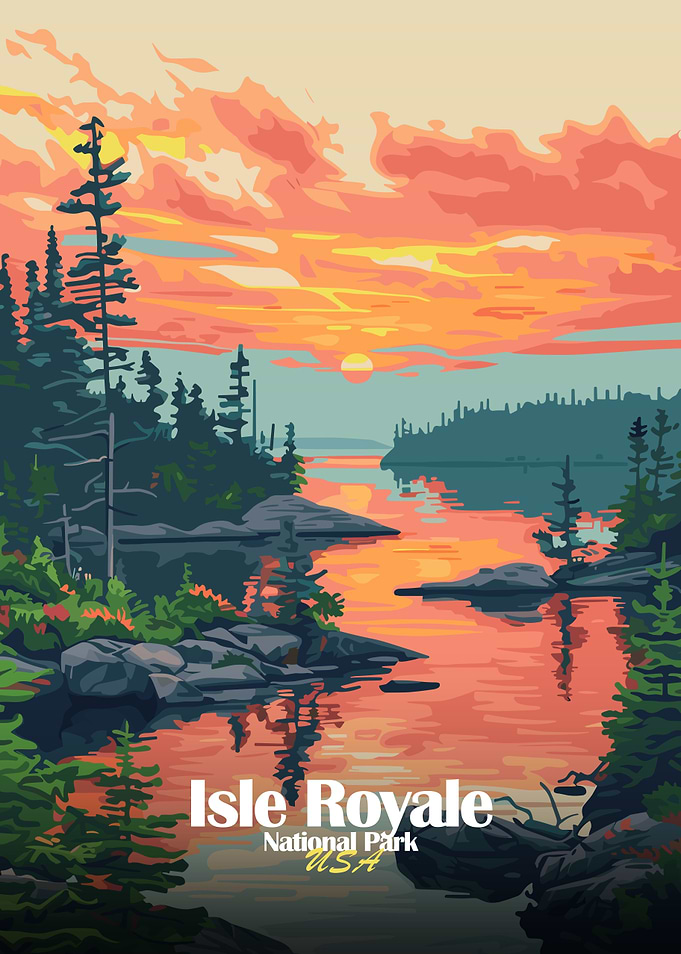 Isle Royale National Park Sunset