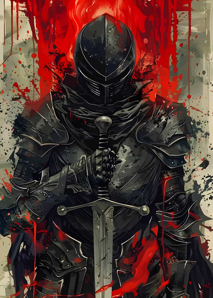 Dark Knight with Sword