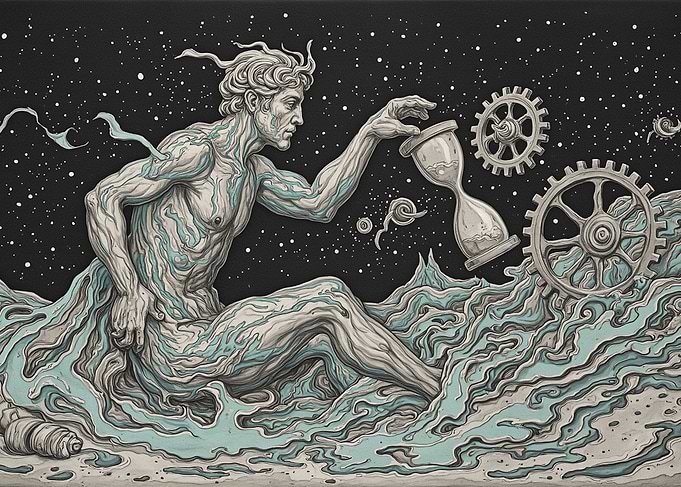 Chronos god in space