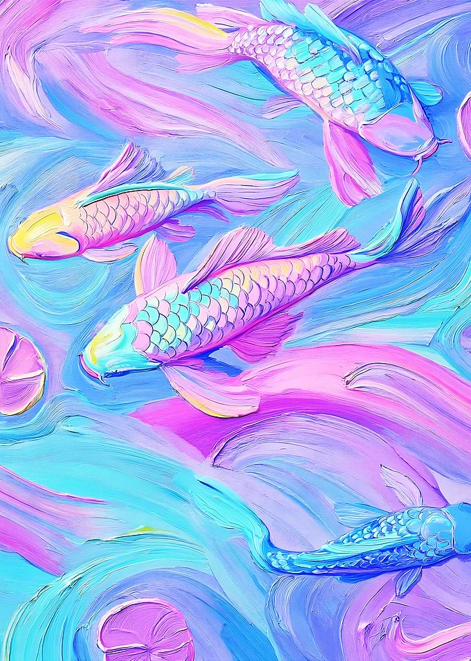 Pastel Koi Fish