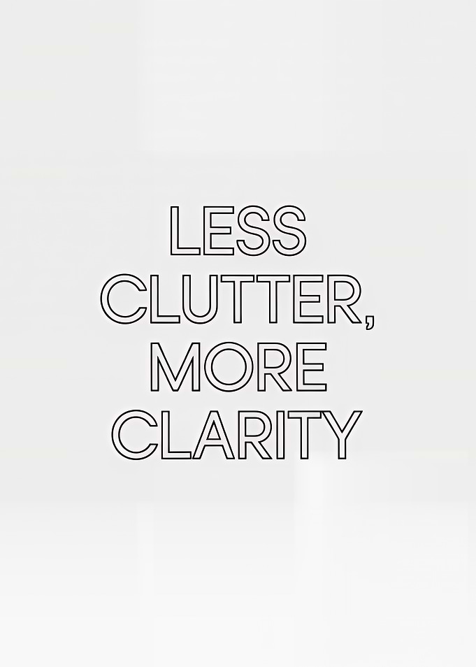 Less Clutter, More Clarity