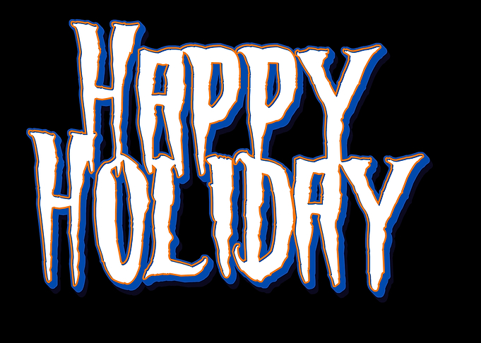 Happy Holiday Text Art