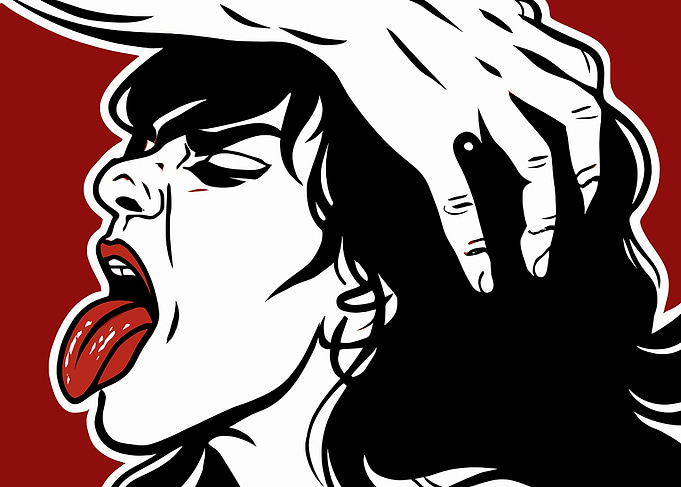 Woman's Scream Pop Art Illustration
