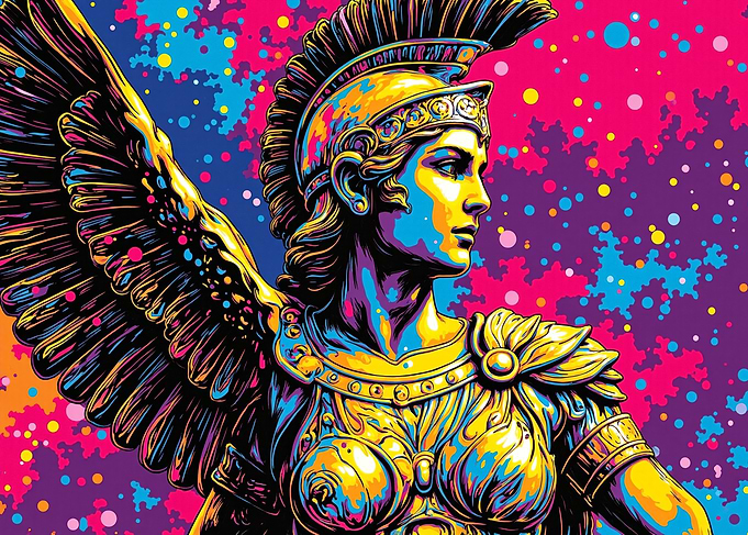 Athena Colorful Pop Art