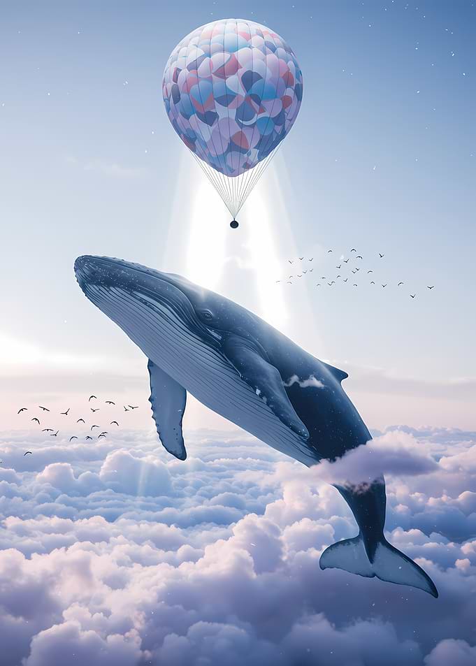 Hot Air Balloon Whale