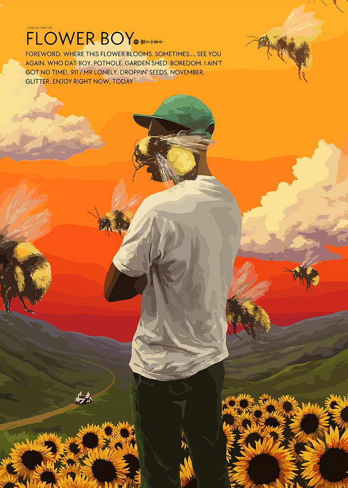 tyler the creator Flower Boy Album Cover Art