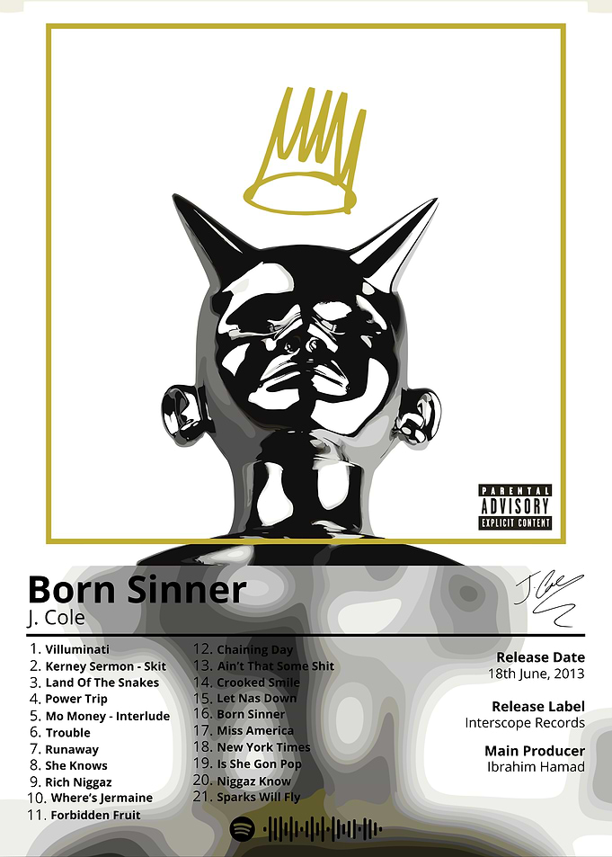 J Cole Born Sinner Album