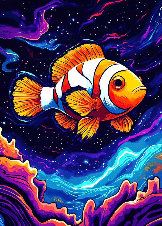 Clownfish Cosmic Reef