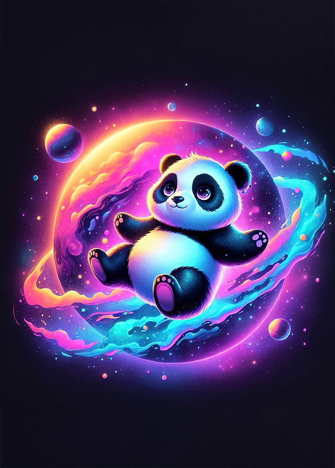 Cosmic Panda Space Animal