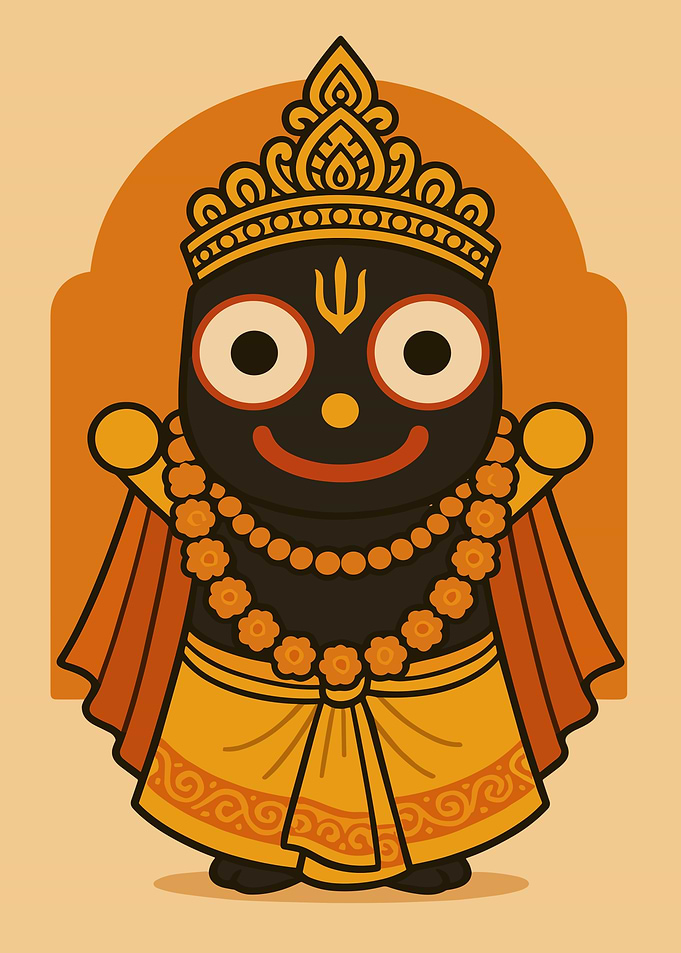 Jagannath Cartoon Illustration