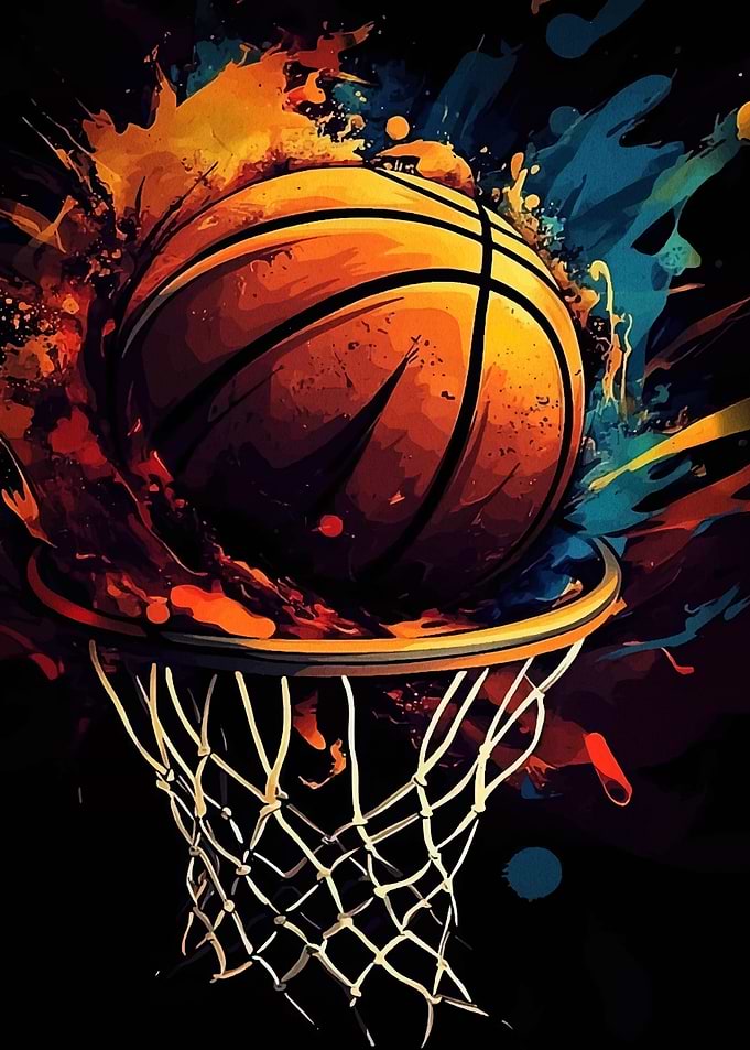 Basketball Splash Art