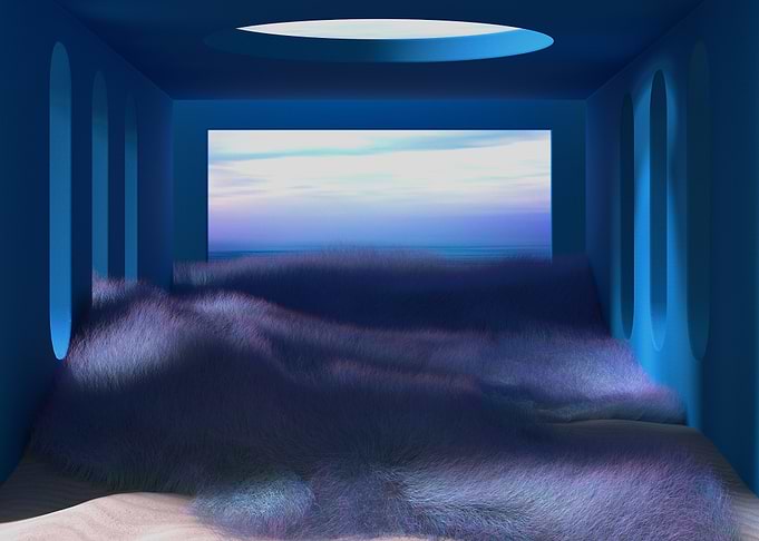 Blue Room with Ocean View