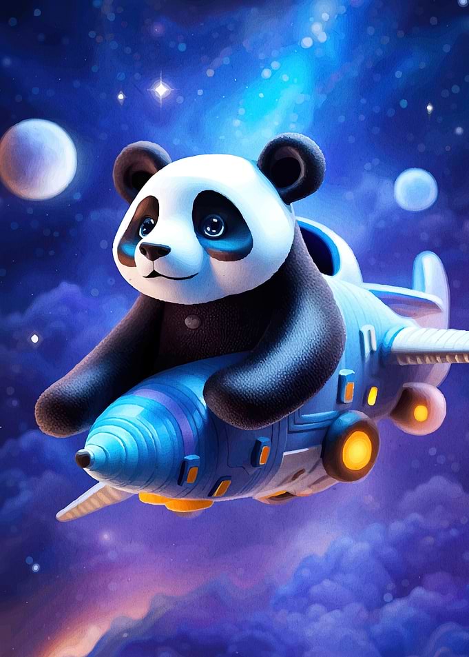 Panda Space Animal