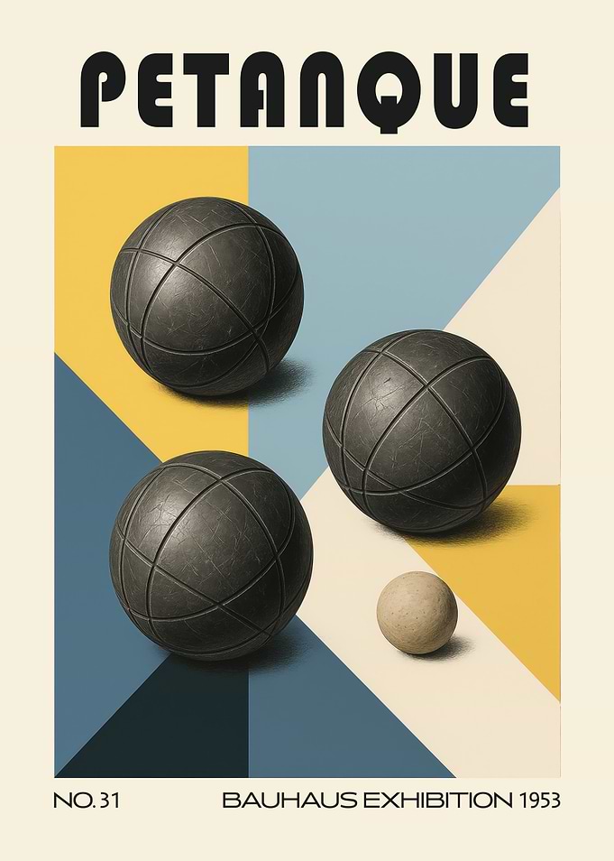 Petanque Mid Century Bauhaus
