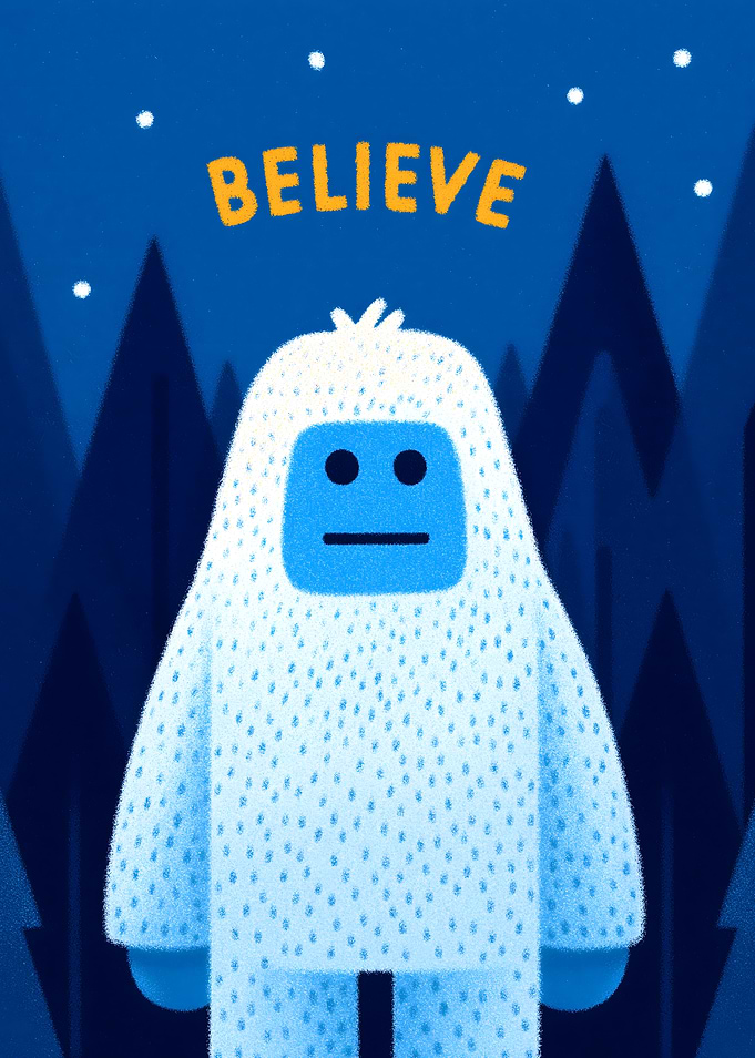 Believe Yeti in the Forest