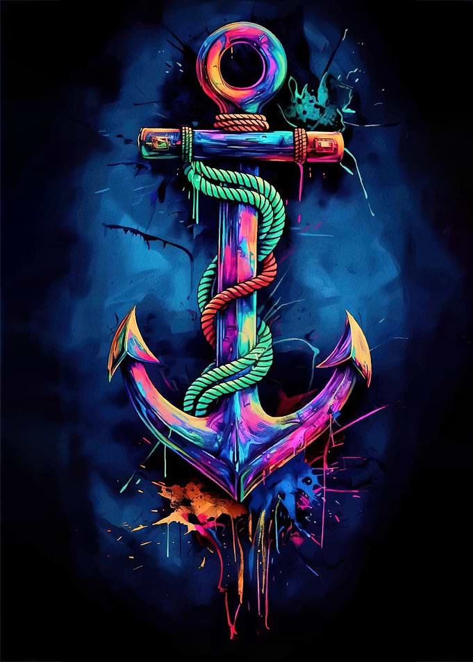 Colorful Anchor with