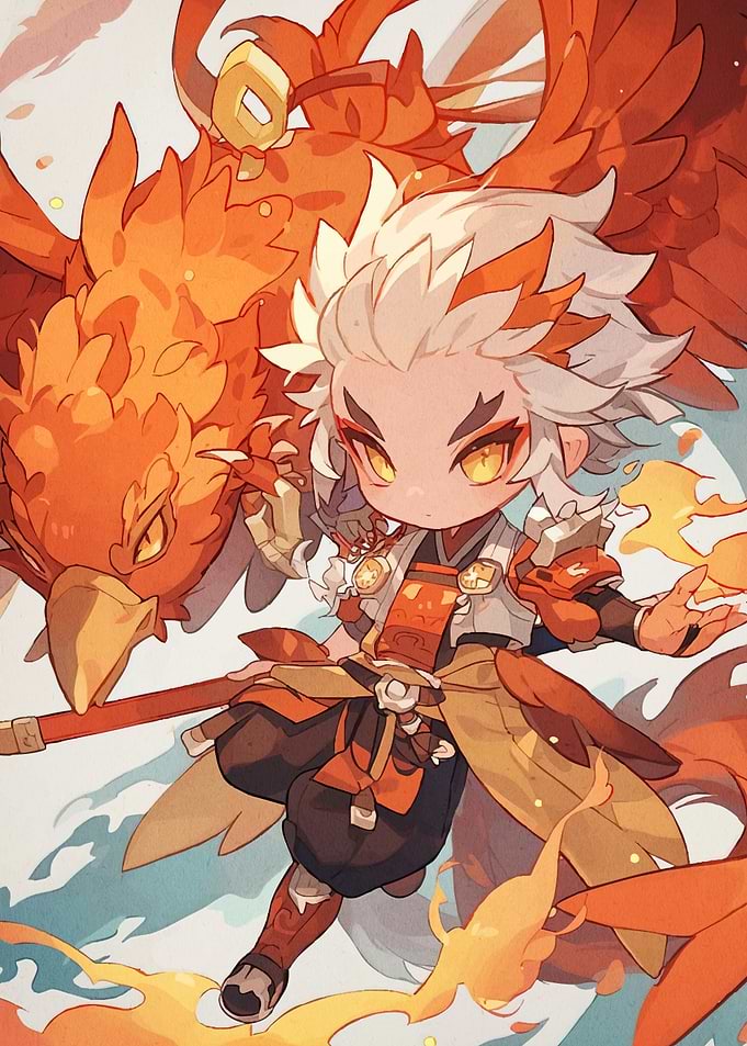 Chibi Character Phoenix