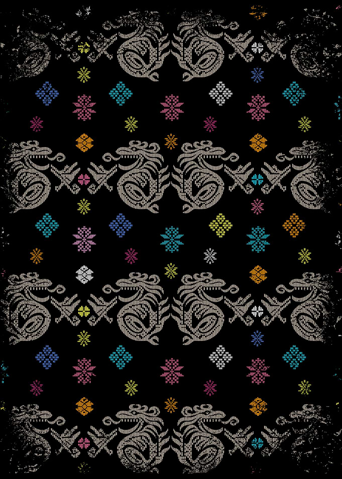 Traditional Bali Batik Seamless Pattern