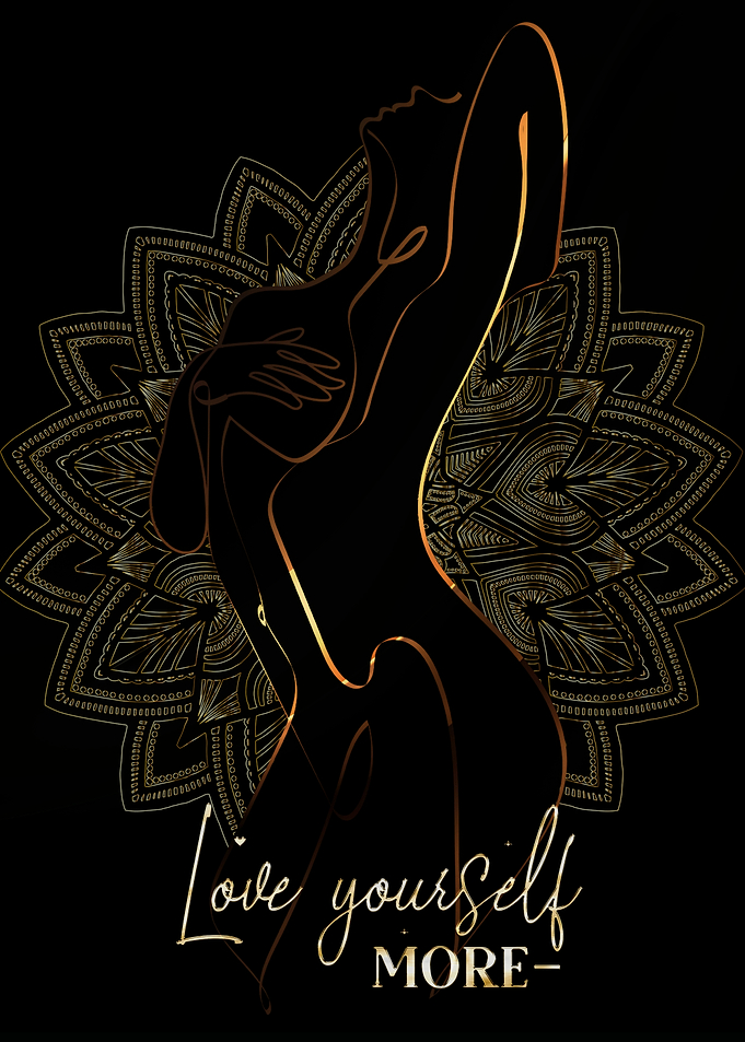 Love Yourself More - Golden Silhouette