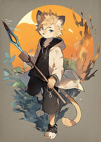 Anthropomorphic Cat Warrior