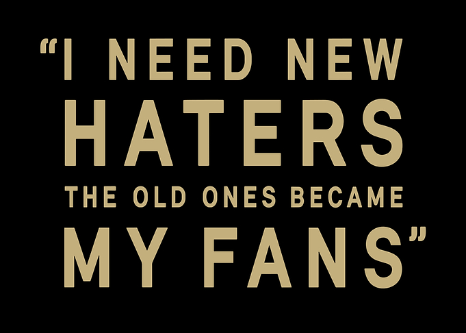 I Need New Haters Text Art