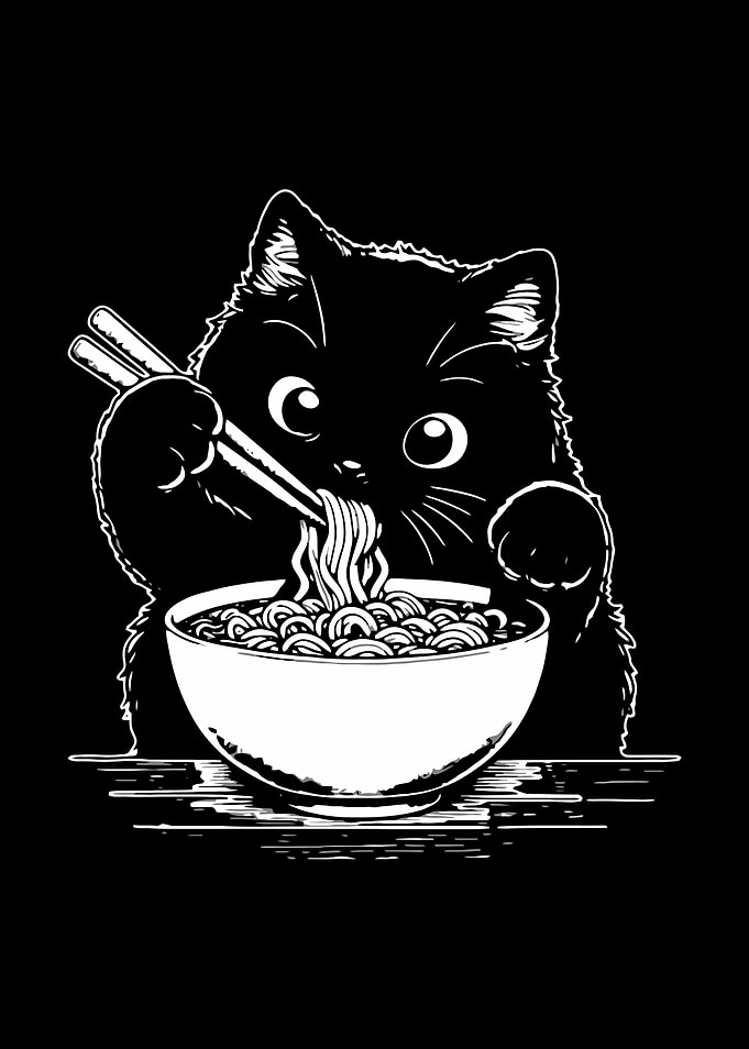 Cat Ramen Noodles