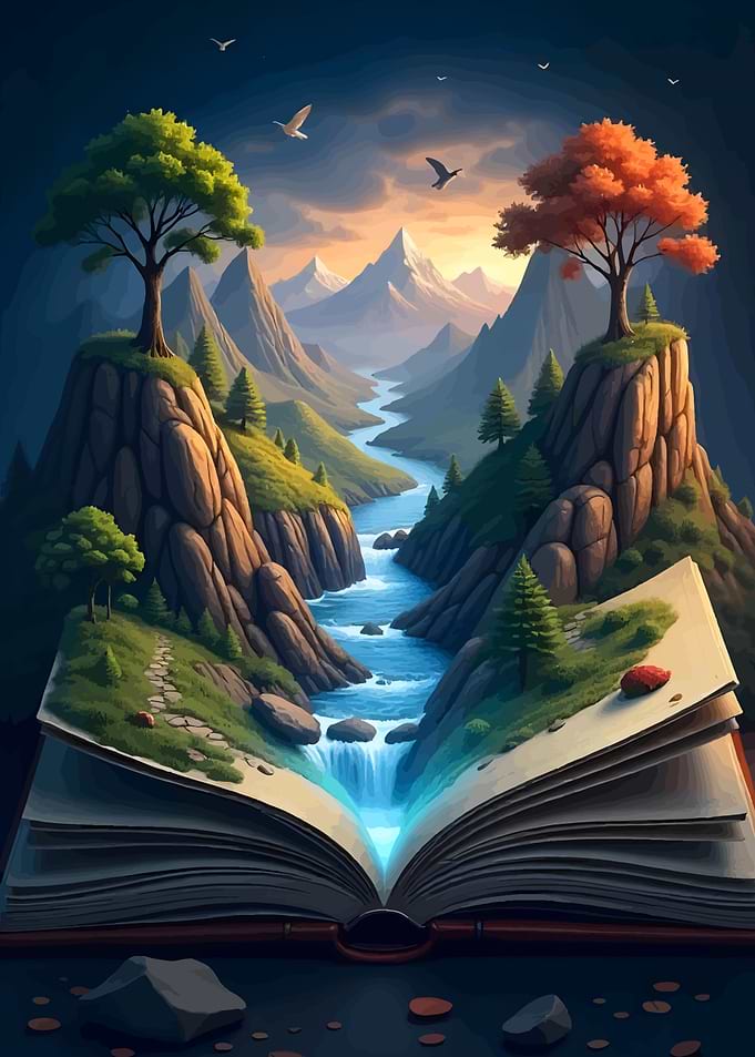 Open Book Landscape