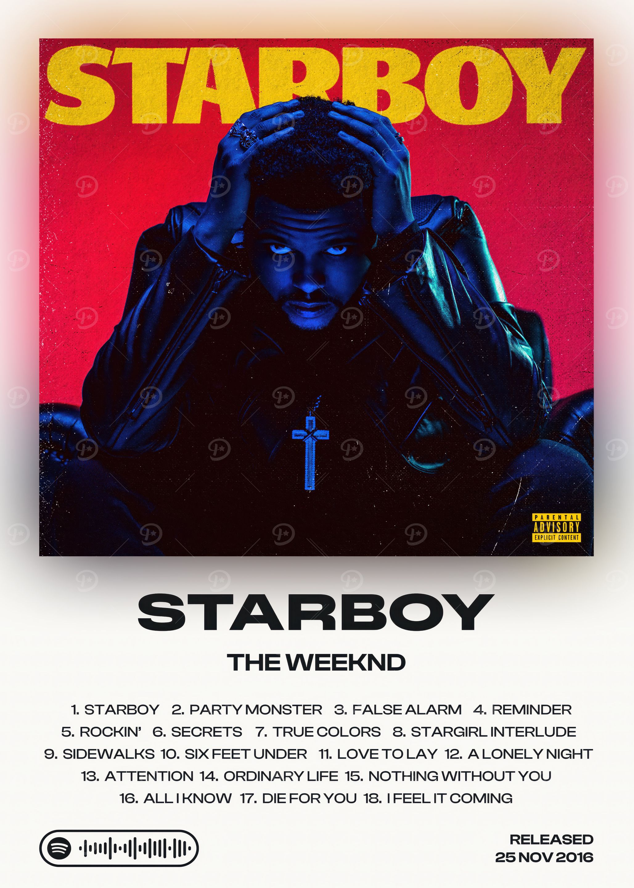 The Weeknd - Starboy Album Cover