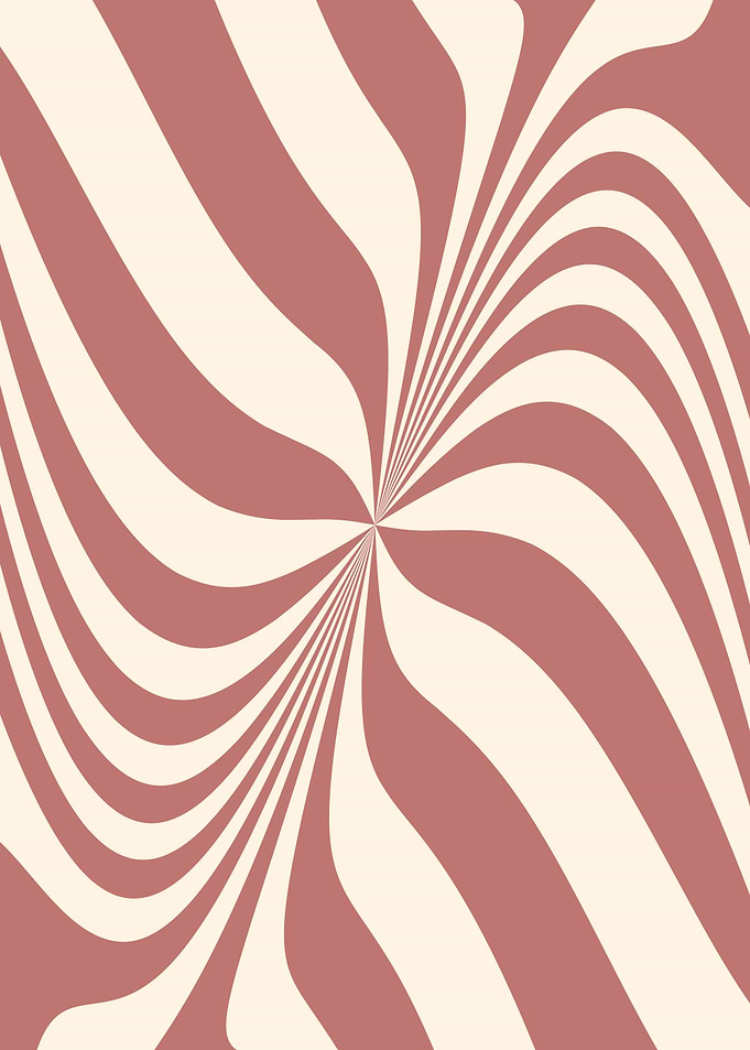 Abstract Swirl Pattern in Pink and Beige