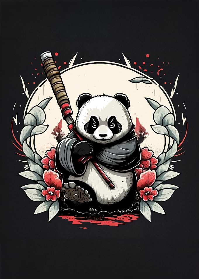 Panda Warrior Animal