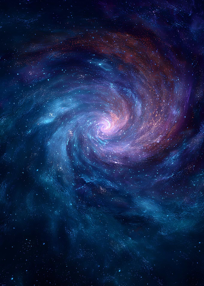 Swirling Galaxy in Deep Space