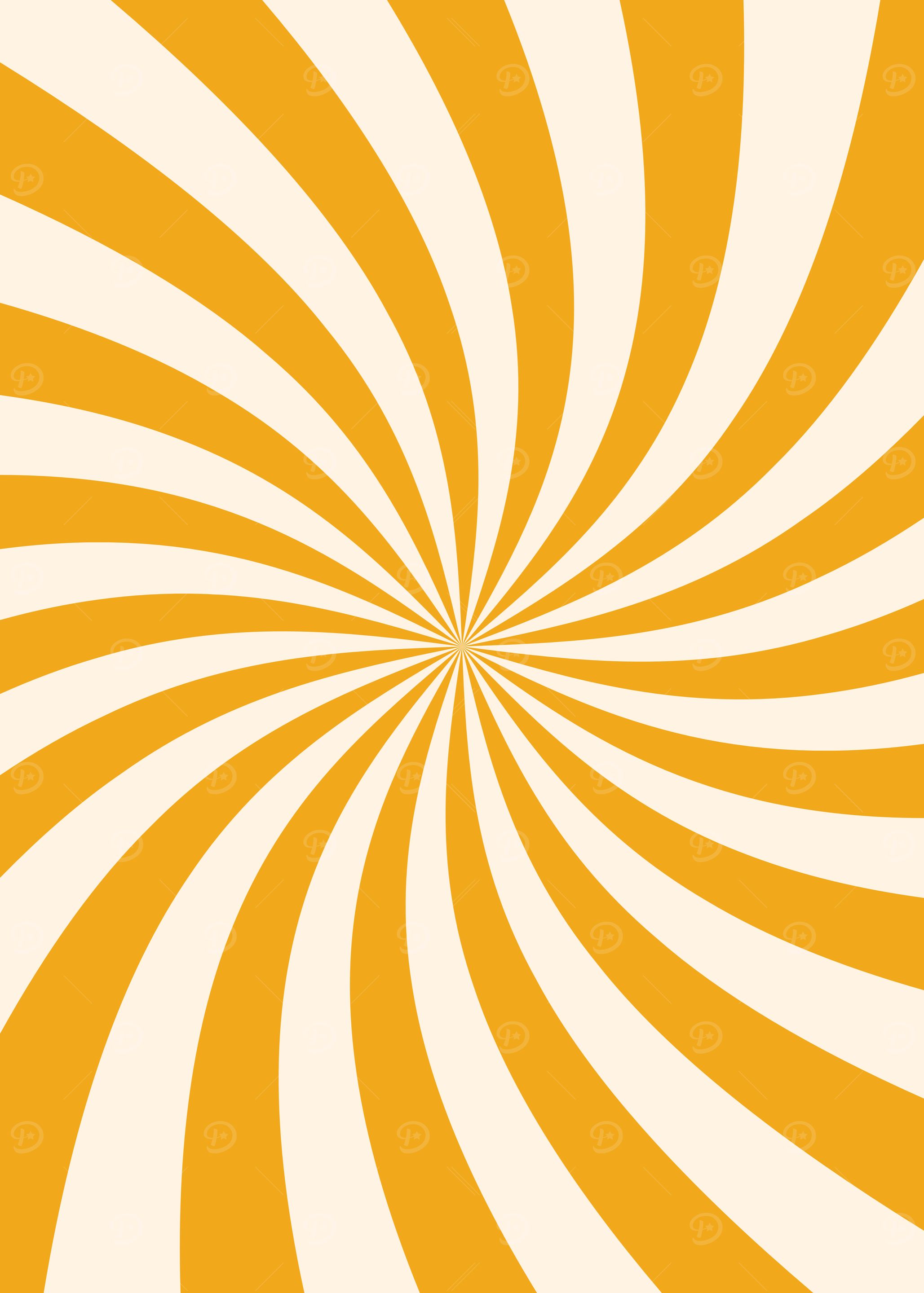 Orange and White Swirl Pattern