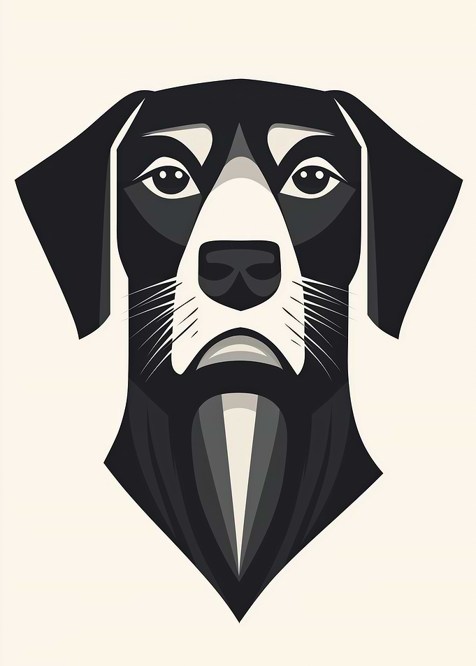 Stylized Dog Portrait