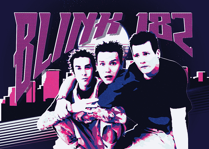 Blink-182 Band Poster