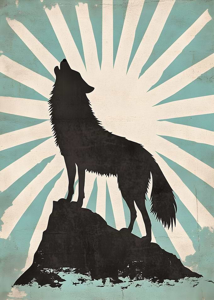 Wolf Howling At The Moon